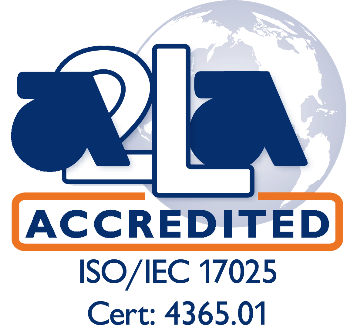 A2LA Accreditation Logo (EAI Cert #4365.01)